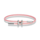 Bracelete de Cordão em H
