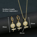 Conjunto colar e brinco elegance