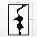 Painel Decorativo Feminino Vazado em Metal – Arte de Parede Moderna para Casa