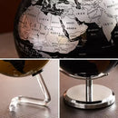 Globo Terrestre Metálico Giratório – Obra Decorativa Criativa para Educação e Decoração