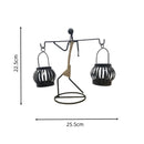 Castiçal Escultura Abstrata Nórdica – Porta-Vela de Metal Artesanal para Decoração Moderna