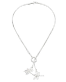 Colar DOTEFFIL com Duas Libélulas em Prata 925